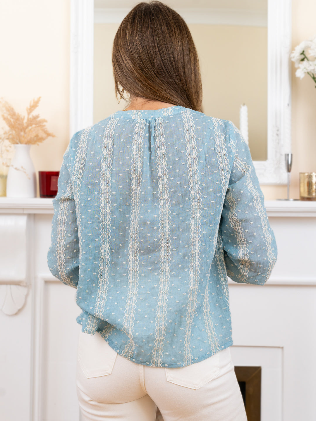 Blue Adela Blouse