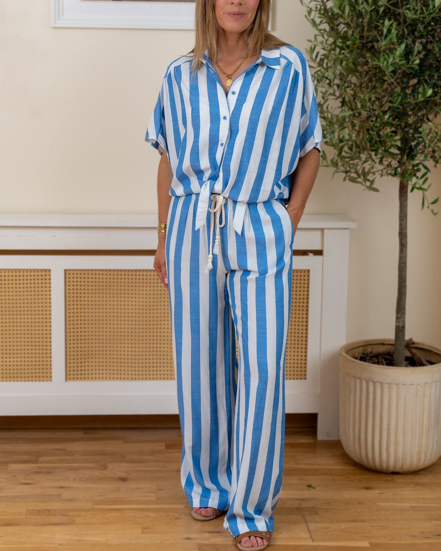 Blue Clarisa Trousers