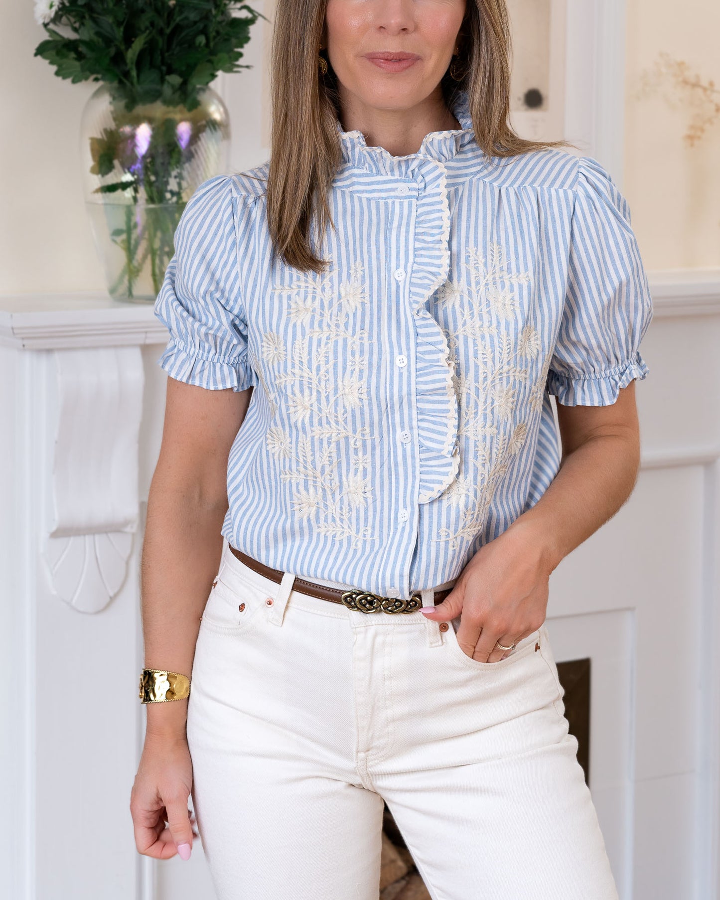 Blue Lana Blouse