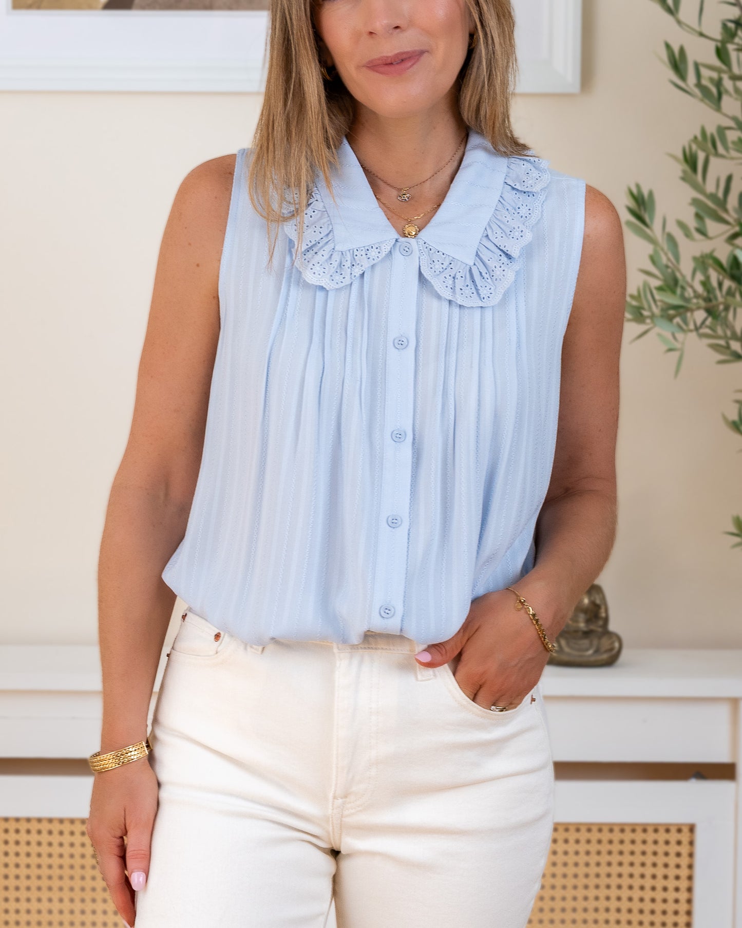Blue Lorna Blouse