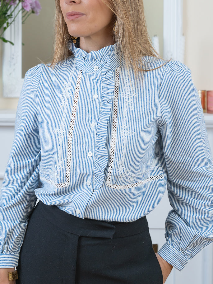 Blue Lysia Blouse