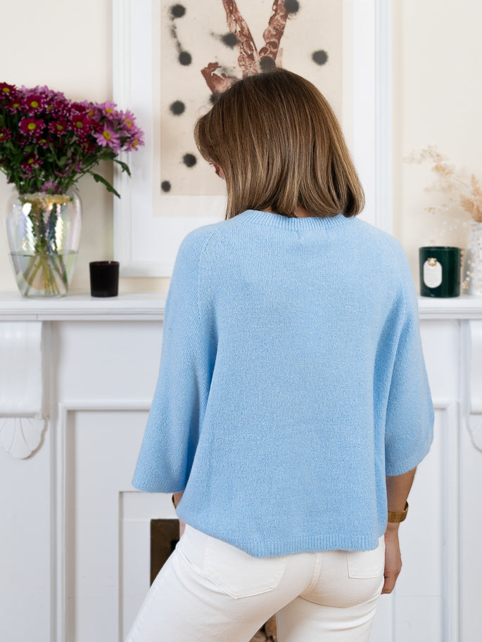 Sky Blue Noa Alpaca Jumper