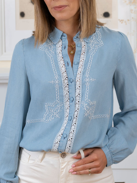 Blue Terry Shirt