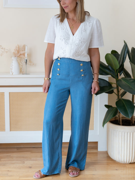 Blue Vivienne Trousers