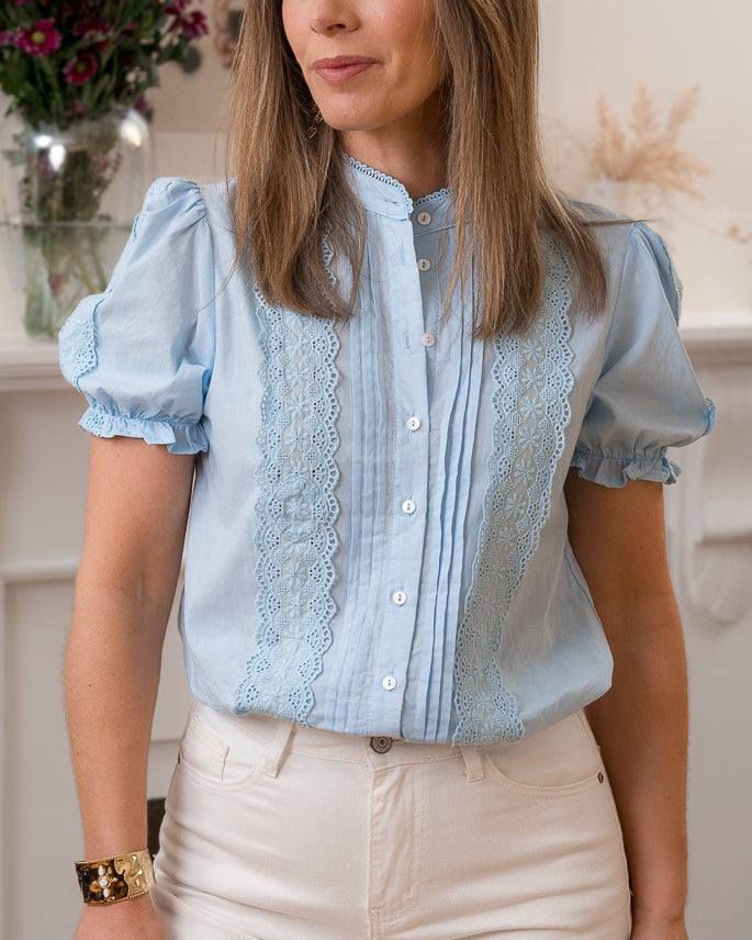 Blue Camille Blouse