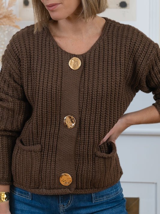 Brown Jade Cardigan