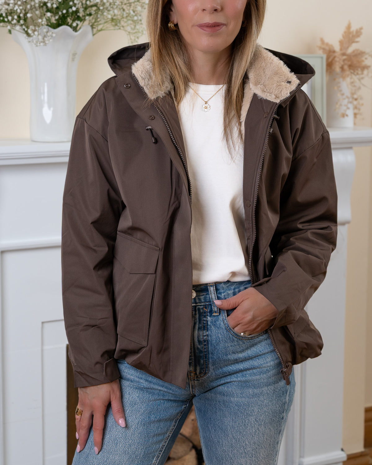 Brown Jonas Waterproof Jacket