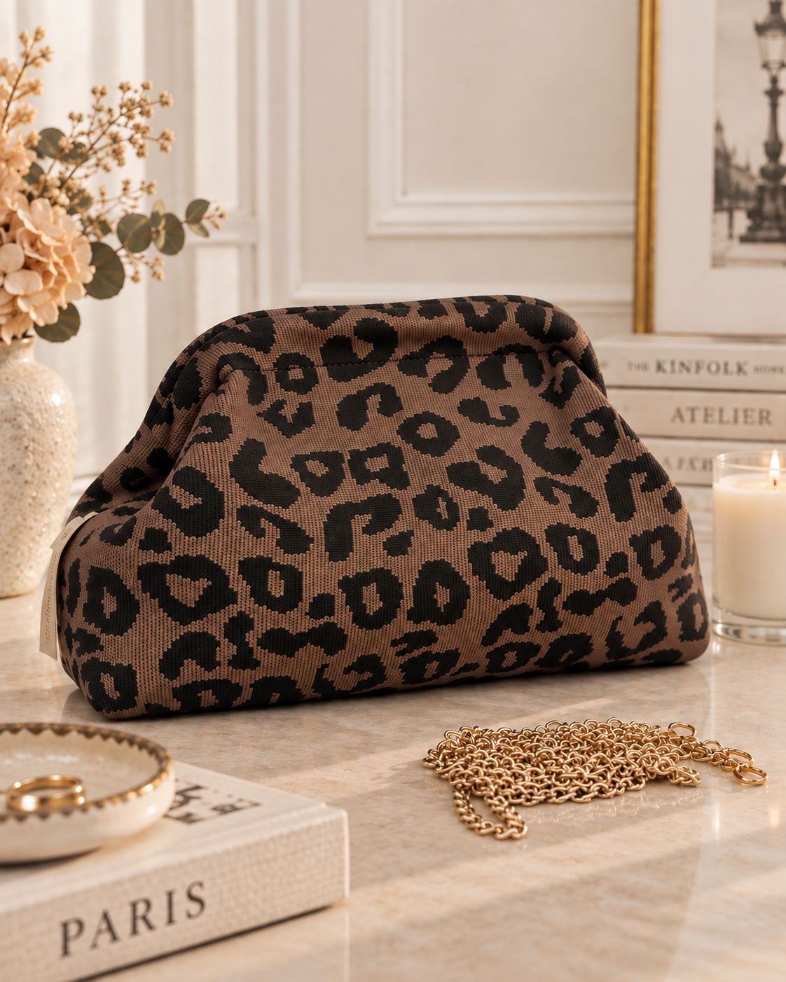 Brown Leopard Brunna Bag