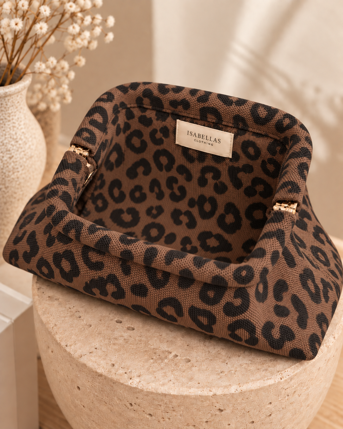 Brown Leopard Brunna Bag