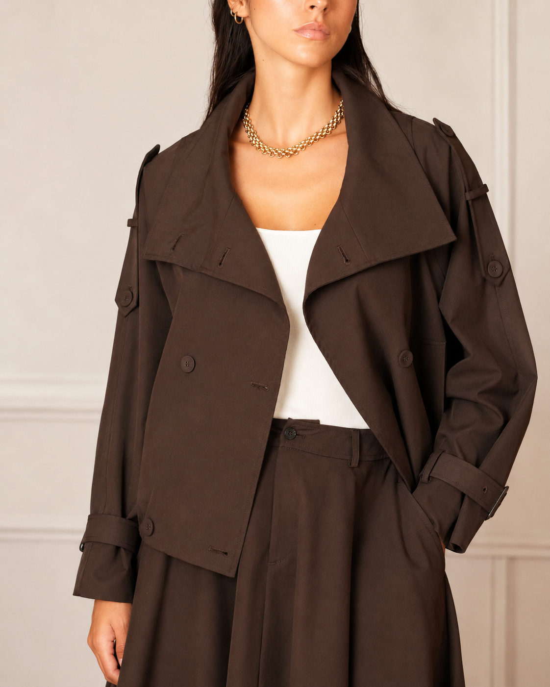 Brown Parma Trench