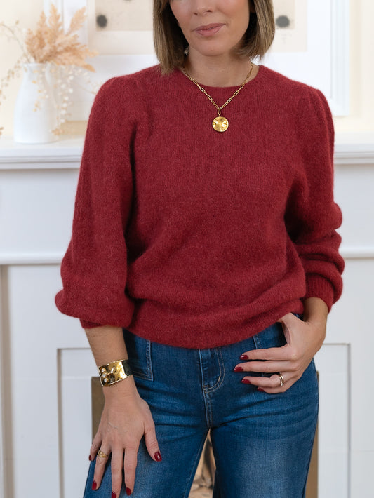 Burgundy Alpaca Jumper