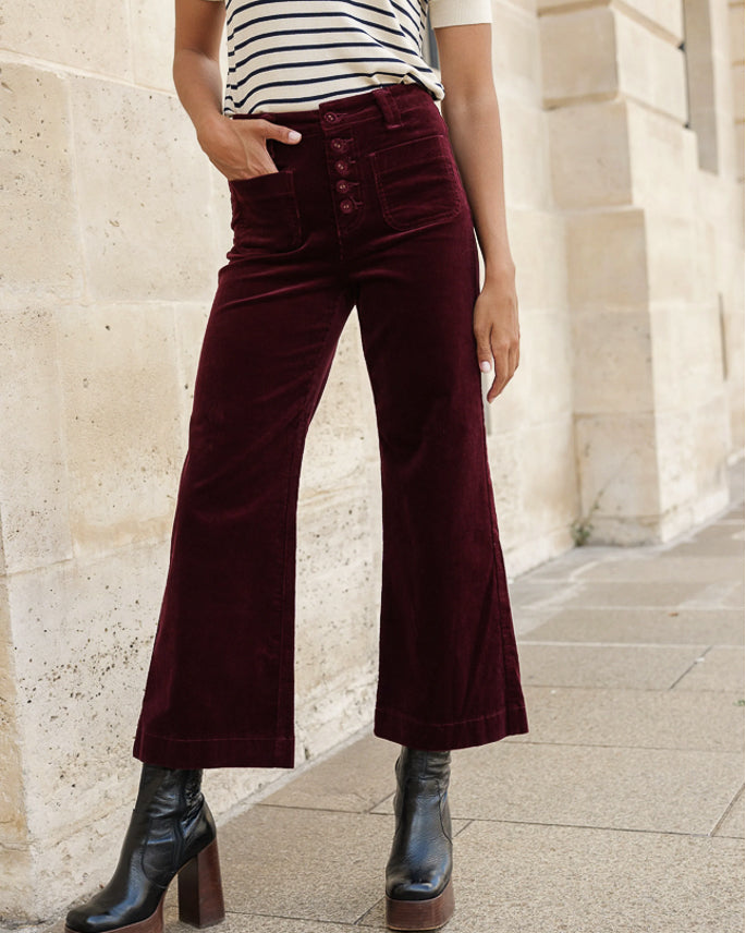 Burgundy Claude Trousers