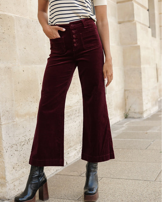Burgundy Claude Trousers
