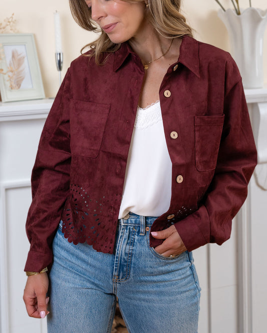 Burgundy Danielle Shirt