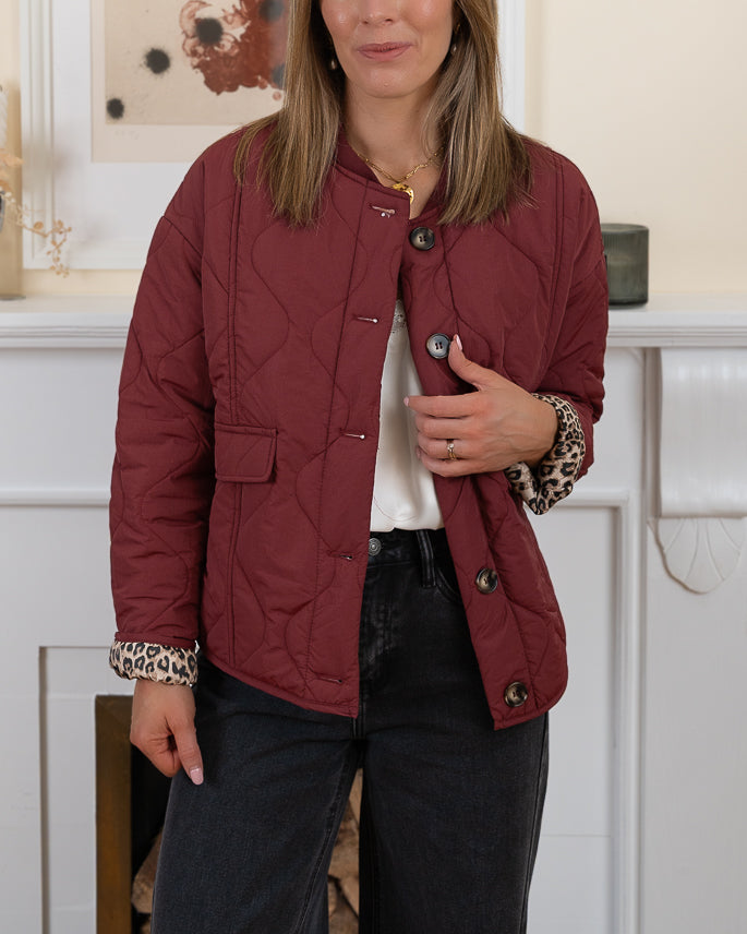Burgundy Denver jacket