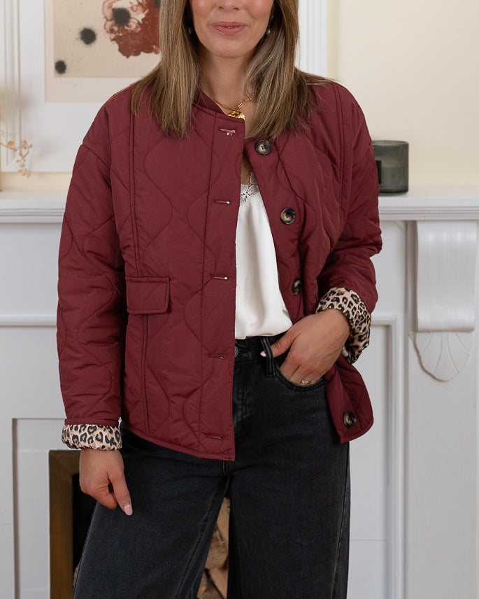 Burgundy Denver jacket