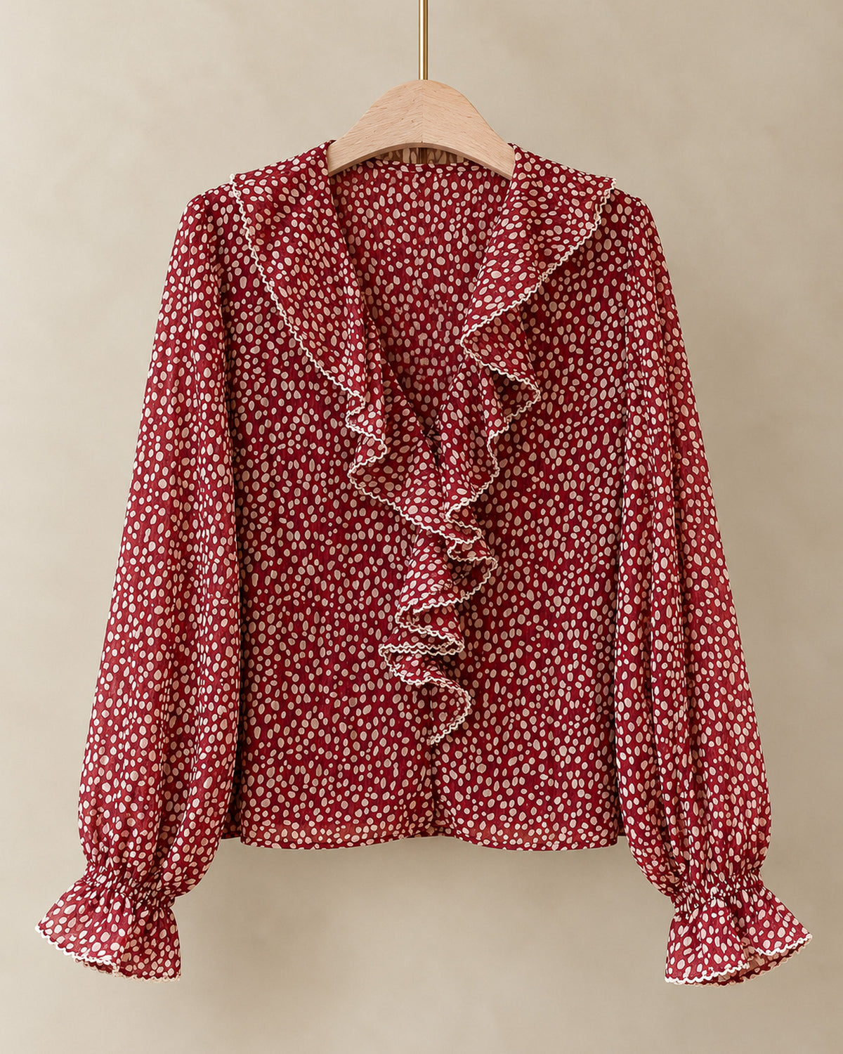 Burgundy Edel blouse