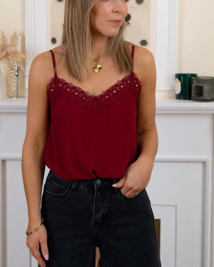 Burgundy Julien cami