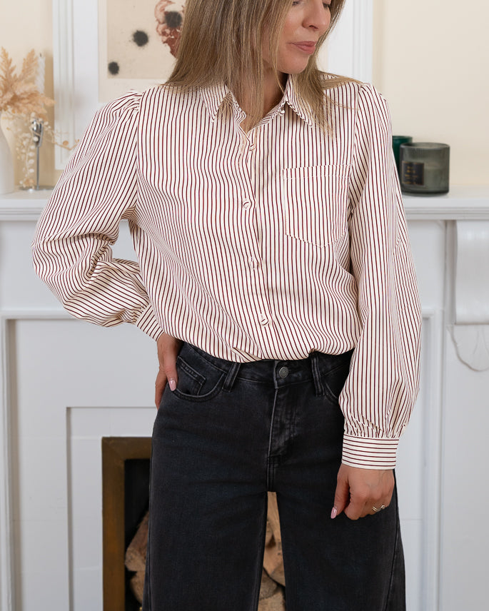 Burgundy Lilia Shirt