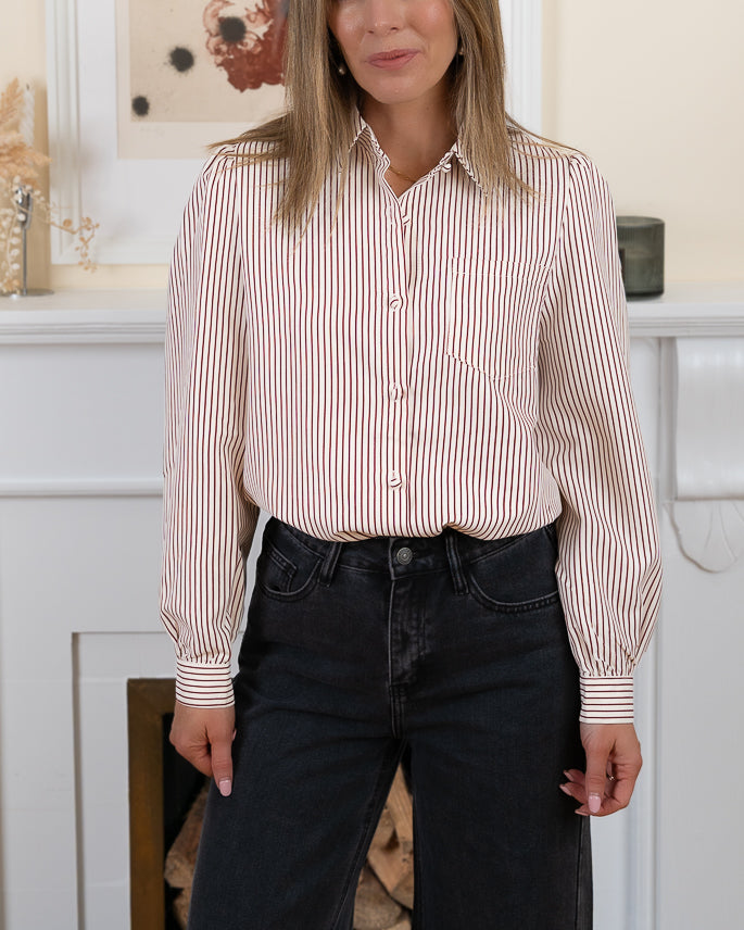 Burgundy Lilia Shirt