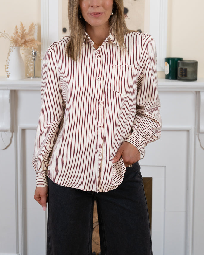 Burgundy Lilia Shirt