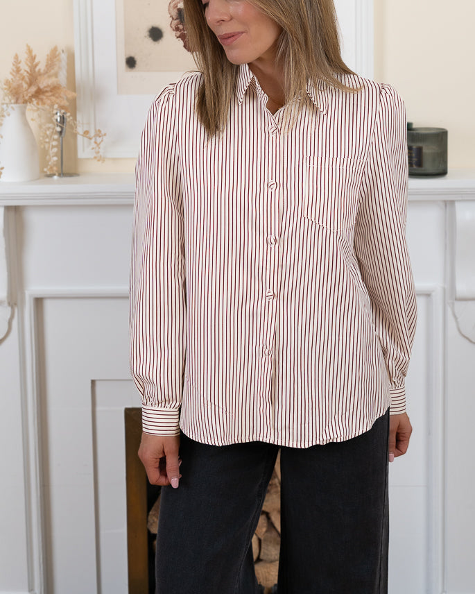 Burgundy Lilia Shirt