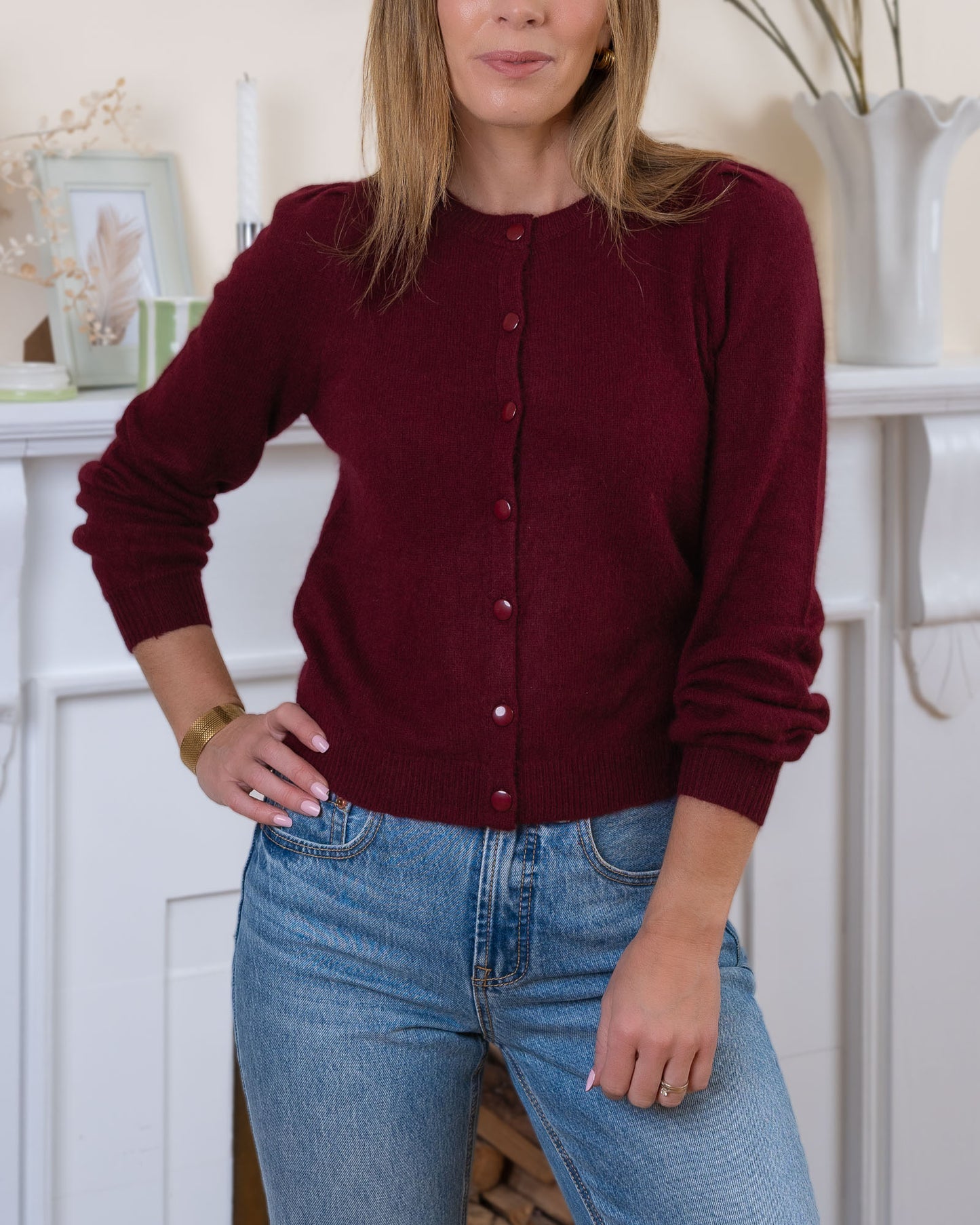 Burgundy Odessa Cardigan