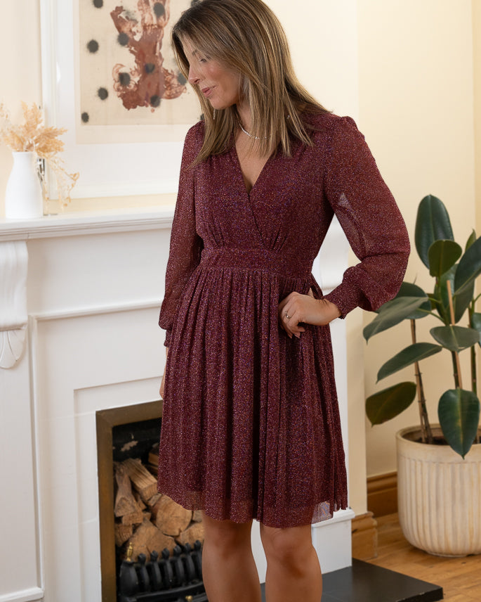 Burgundy Selma dress