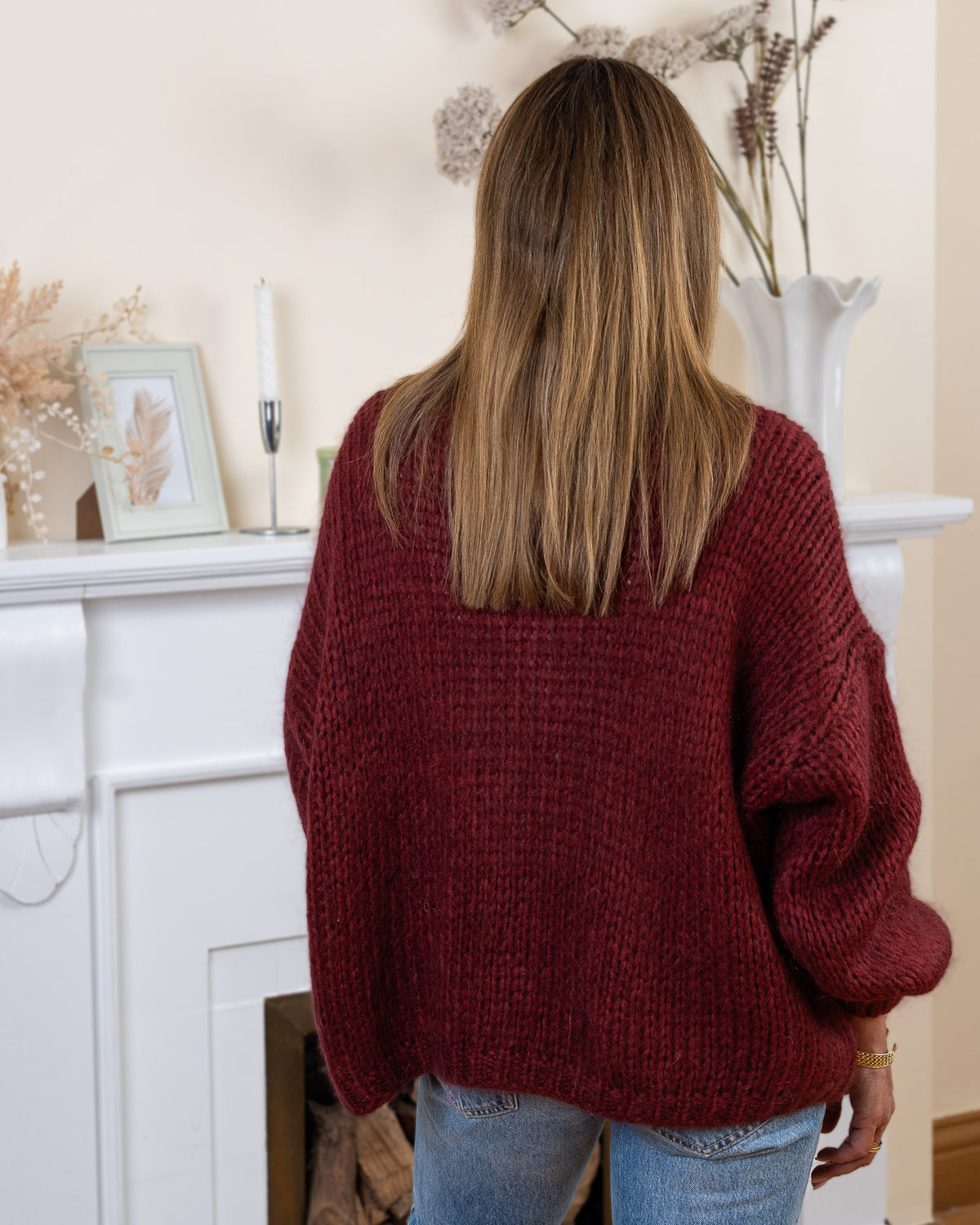 Burgundy Audrey Cardigan