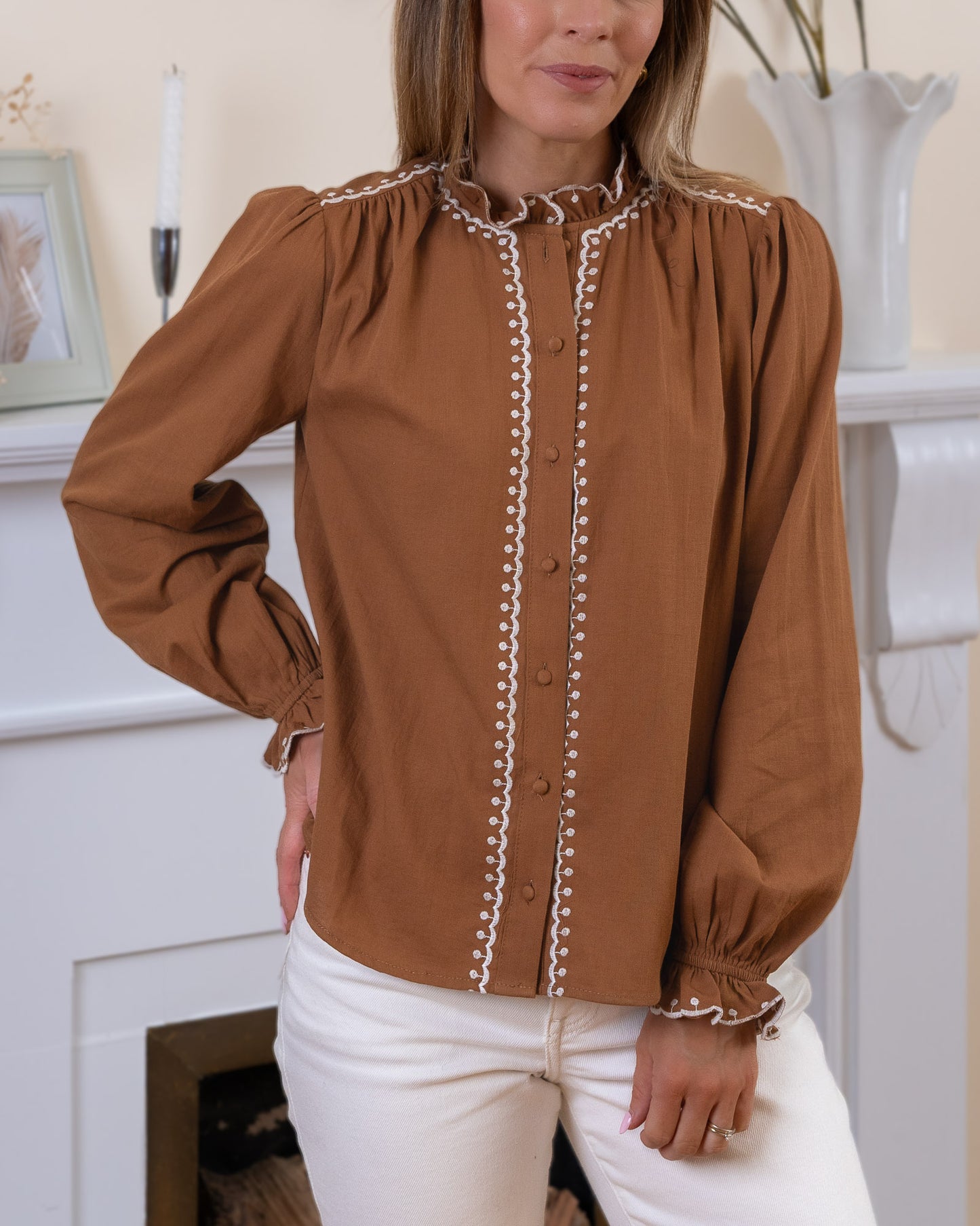 Camel Ayla Blouse