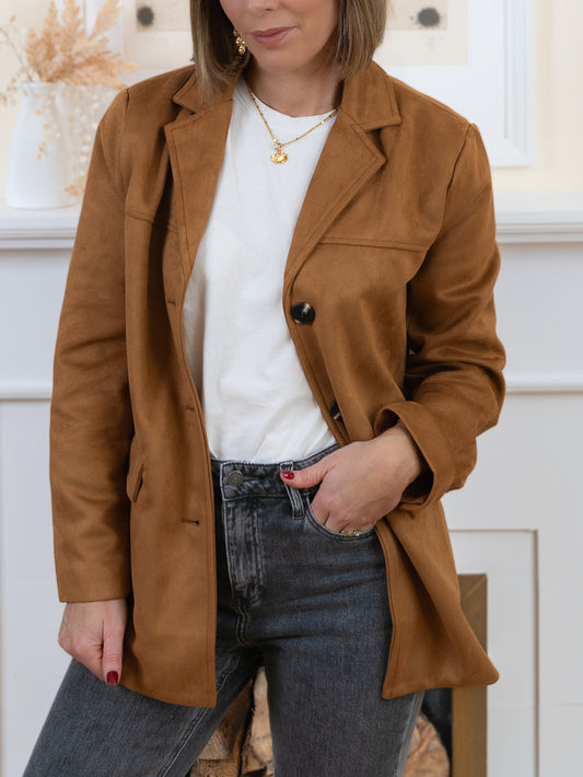 Camel Suede Jacket