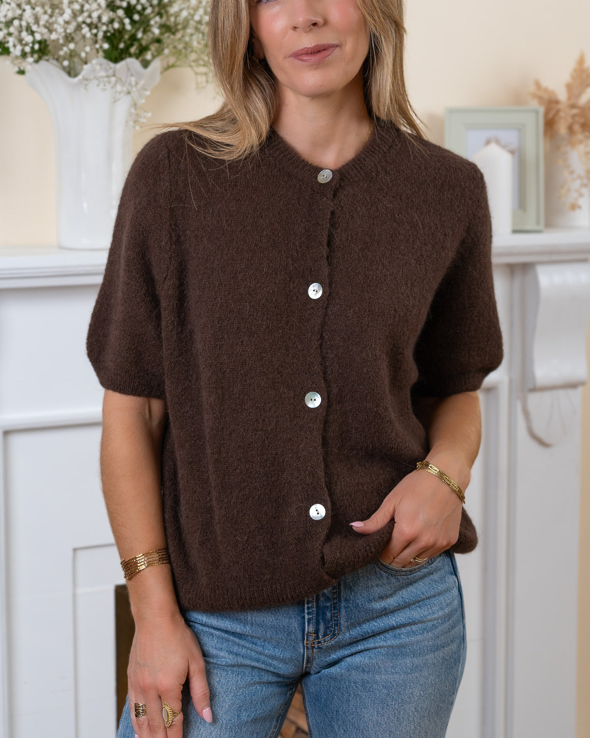 Chocolate Anna Cardigan
