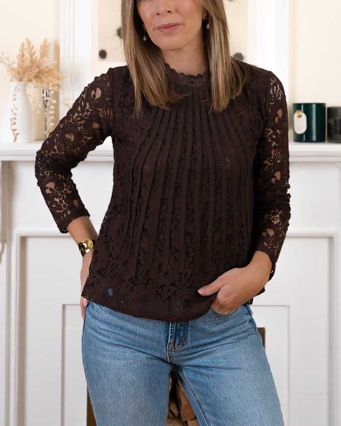 Chocolate  Caroline Top