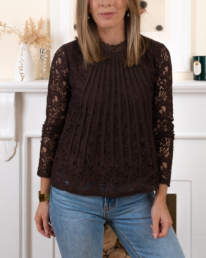 Chocolate  Caroline Top