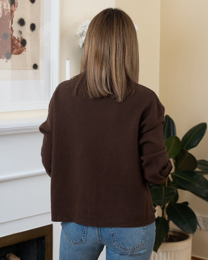 Chocolate Celine Cardigan