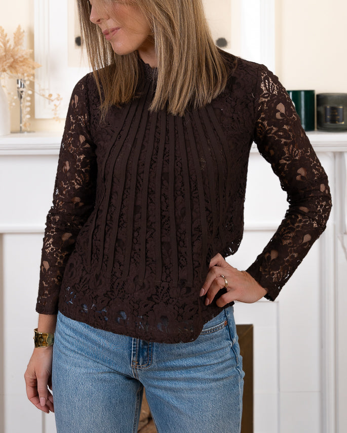 Chocolate  Caroline Top