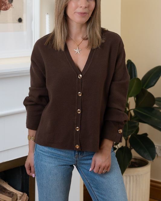 Chocolate Celine Cardigan