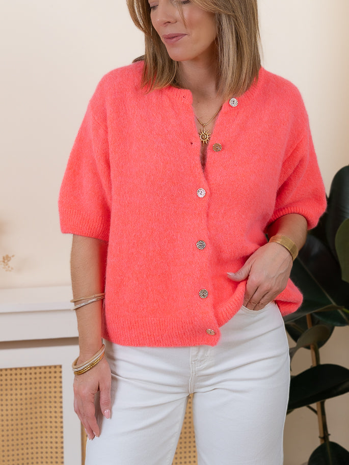 Coral Anna Cardigan
