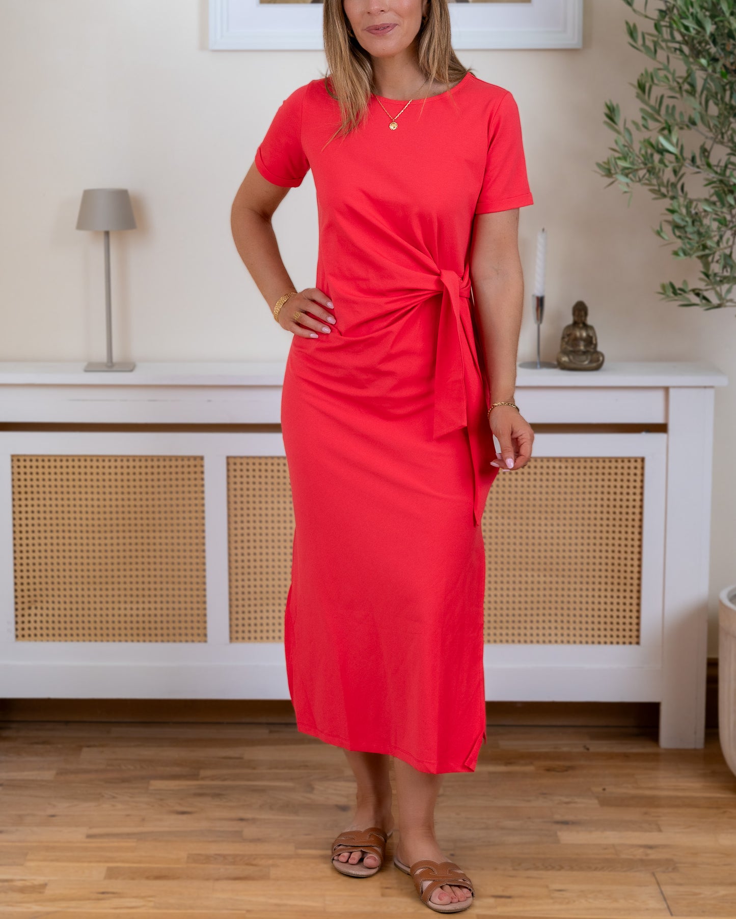 Coral Ollie Dress