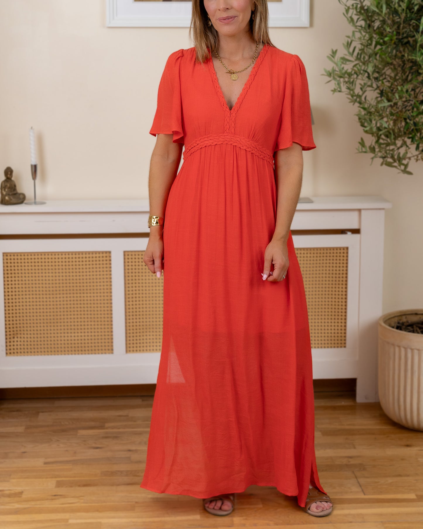 Coral Verona Maxi Dress