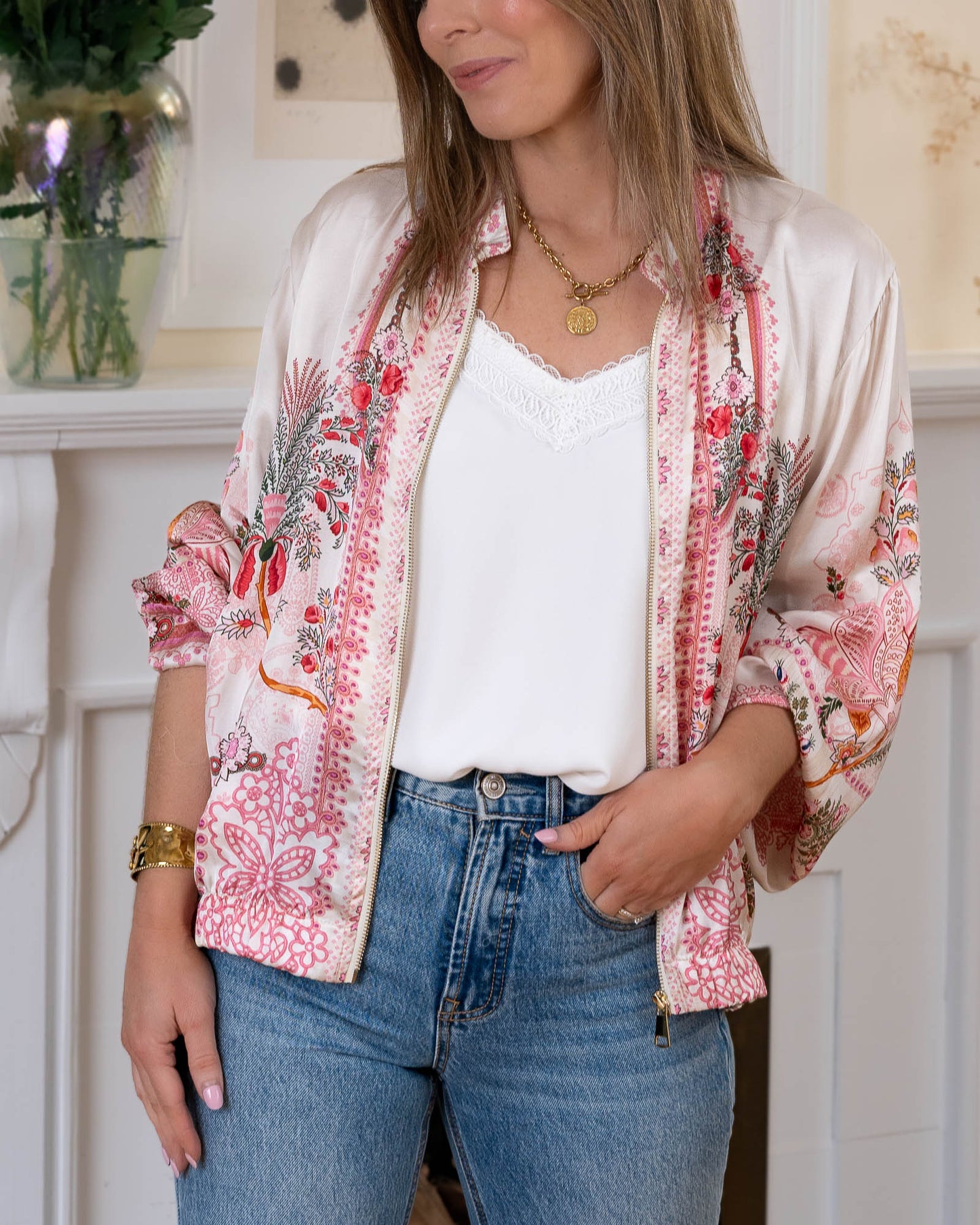 Rose Dixie Satin Jacket