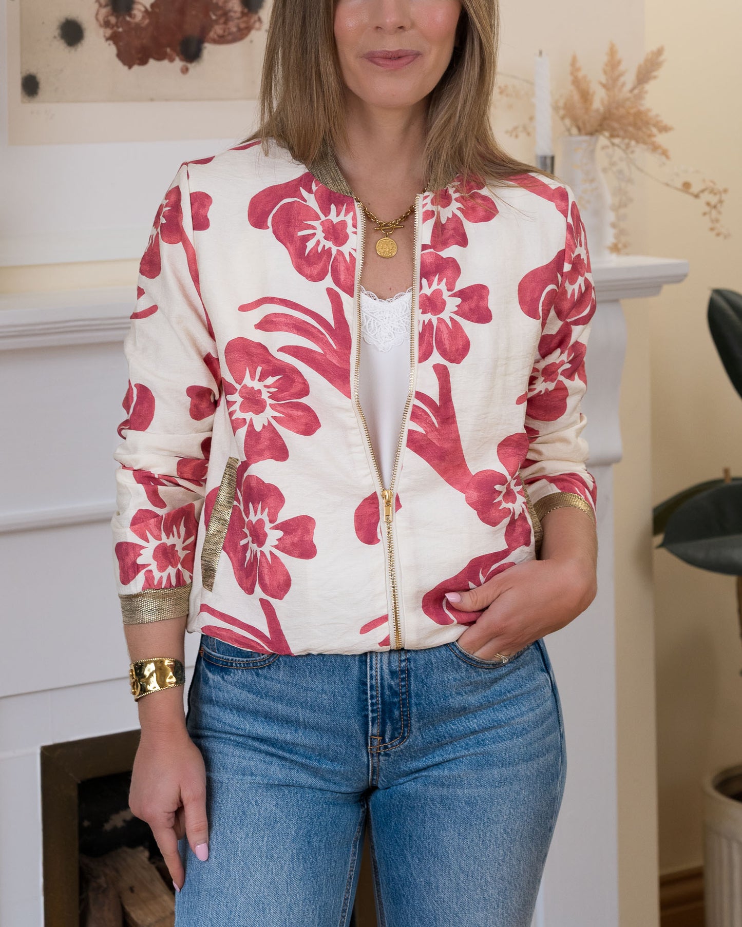 Rose Singapore Bomber jacket