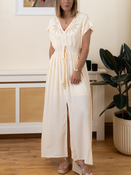 Cream Boho Maxi