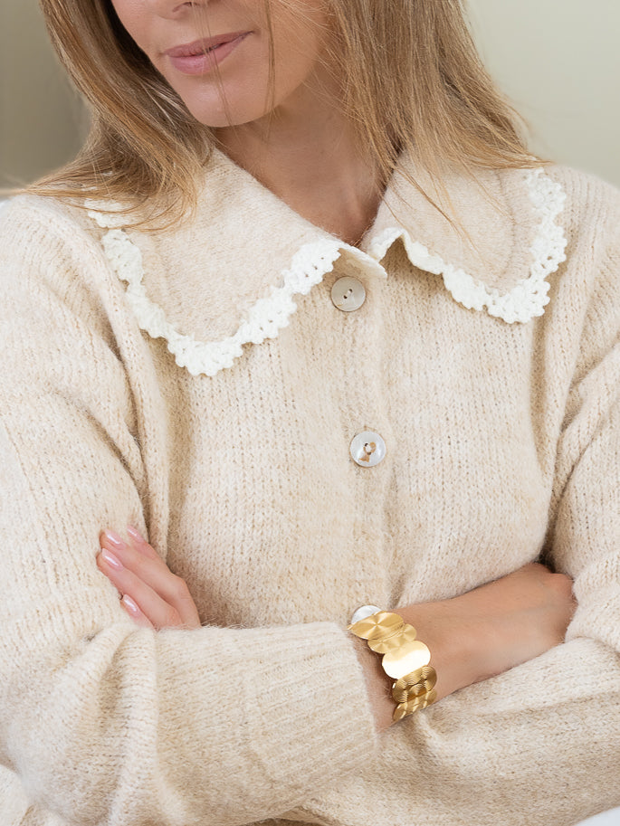 Cream Catalina Cardigan