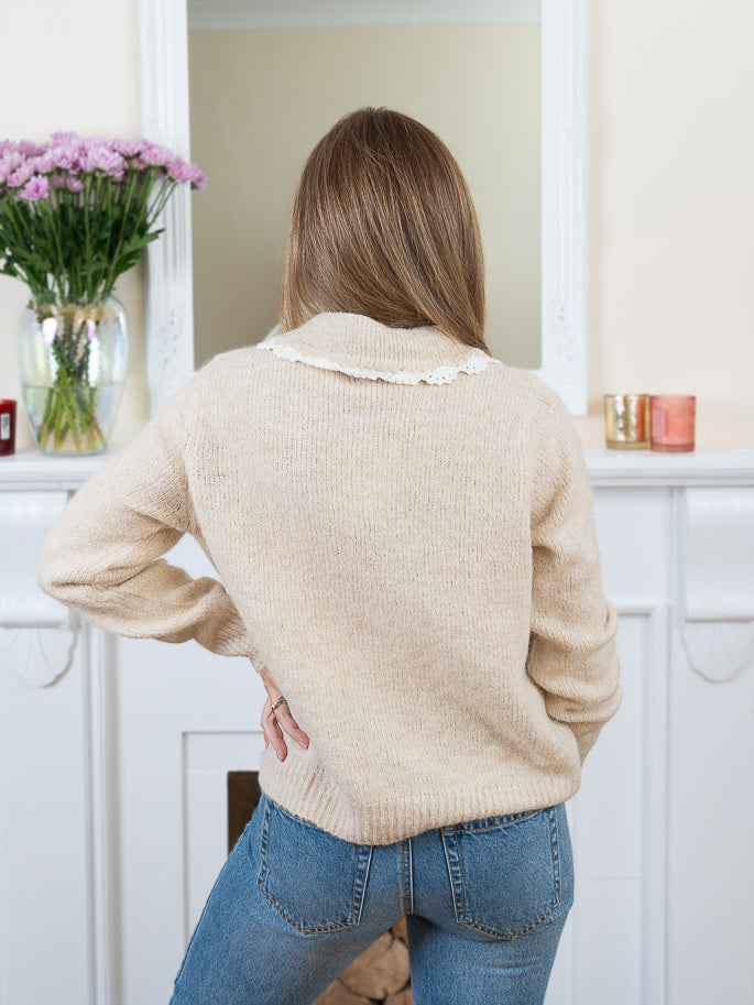 Cream Catalina Cardigan