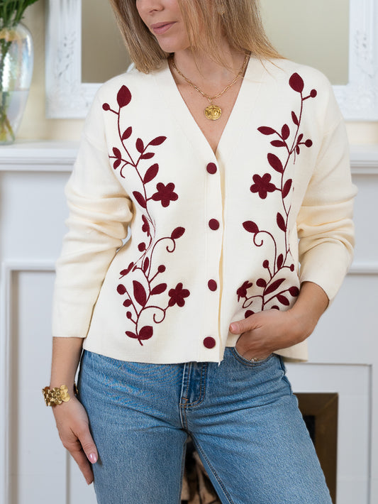 Cream Chloe Cardigan