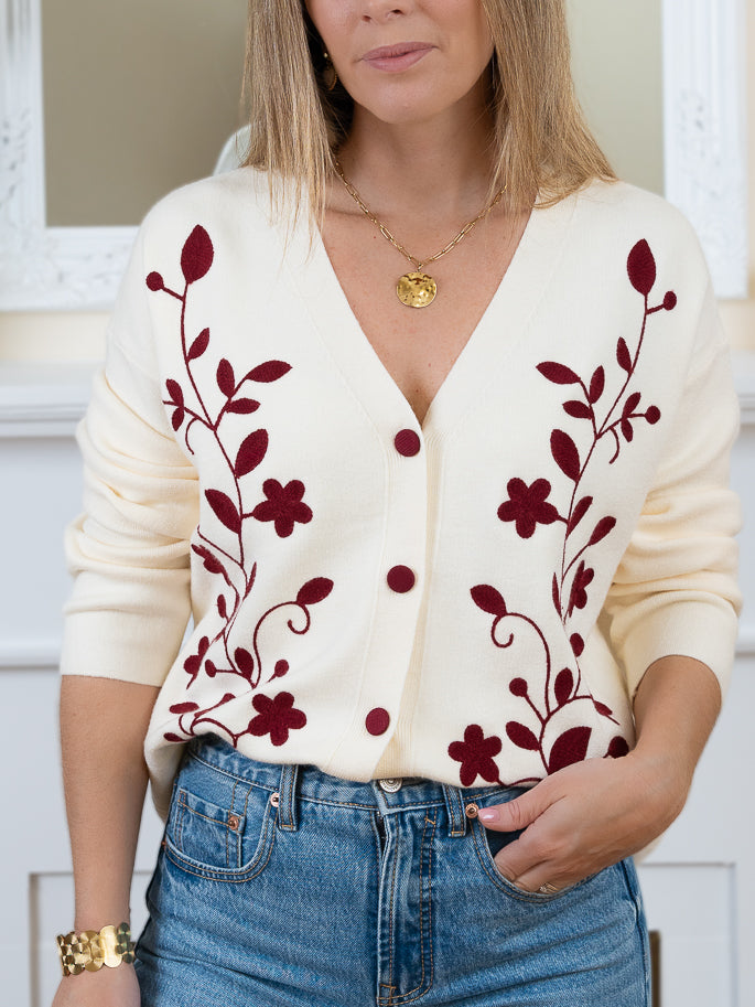 Cream Chloe Cardigan