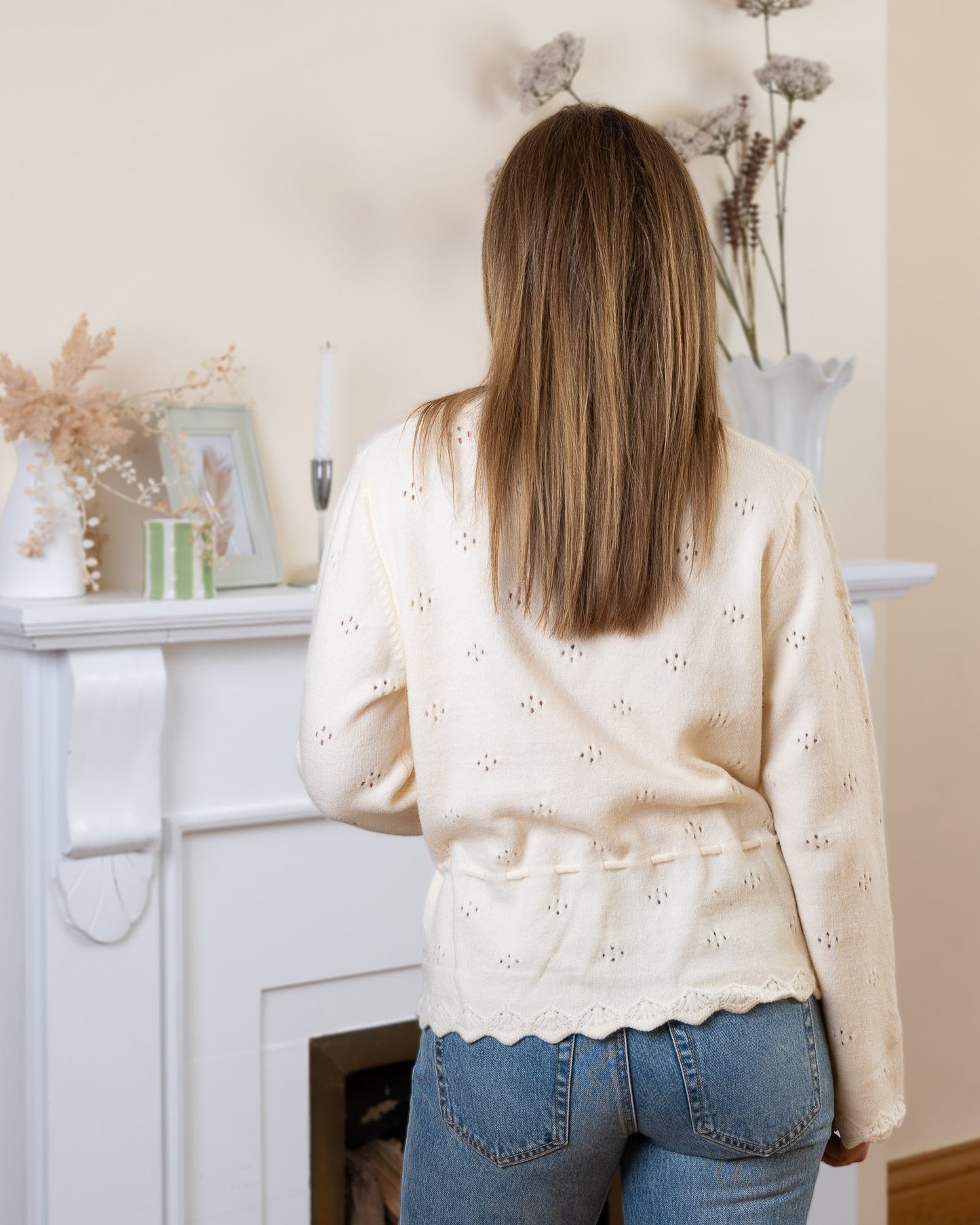 Cream Lorraine Cardigan