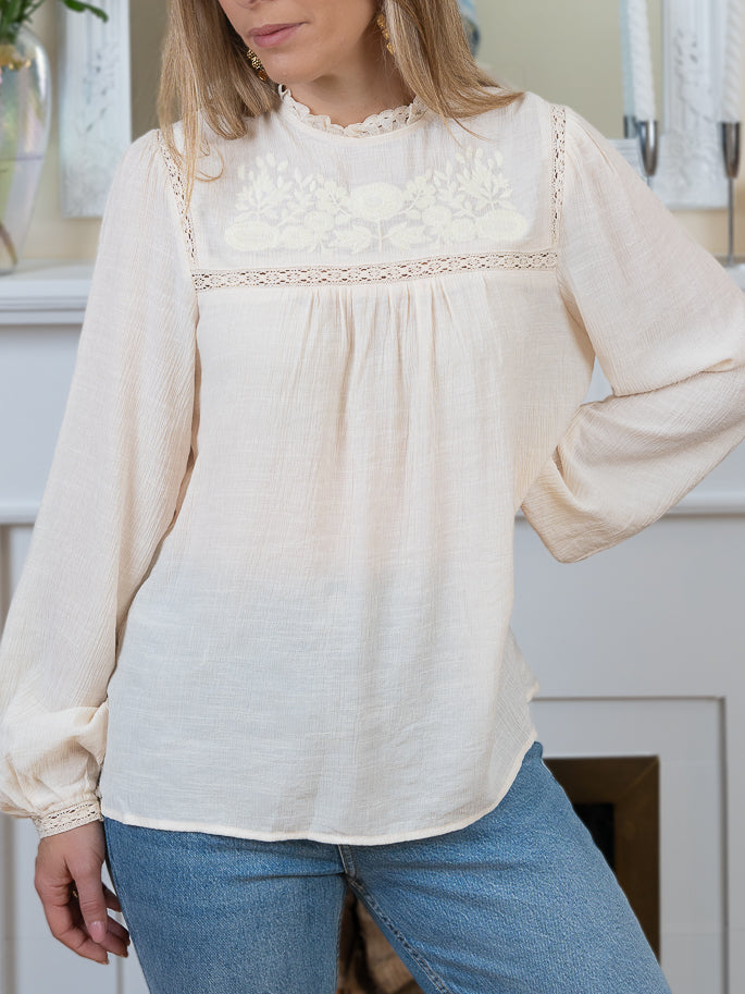 Cream Ophelia Top