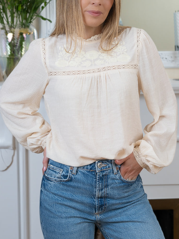 Cream Ophelia Top